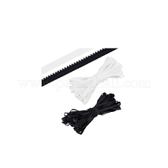 25 m 2 Farben flache elastische Polyesterschnur mit Blumenrand&nbsp;OCOR-BC0006-90