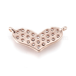 Connettori in ottone micro pavimentato in zirconia cubica&nbsp;KK-D159-10RG
