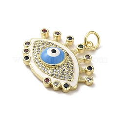 Colgante micropavé cubic zirconia de latón&nbsp;KK-E092-09G-02
