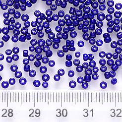 8/0 perles de rocaille rondes en verre de peinture de cuisson&nbsp;SEED-S036-01B-07