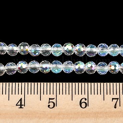 Galvanoplastie perles de verre transparentes&nbsp;EGLA-B013-02A-AB19