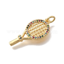 Colgante micropavé cubic zirconia de latón&nbsp;KK-D431-059B-02