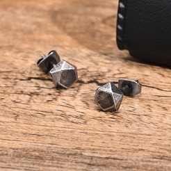 Sechseck-Ohrstecker aus Edelstahl&nbsp;PW-WG255A2-01