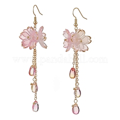 Blume baumeln Ohrringe&nbsp;EJEW-TA00636-01
