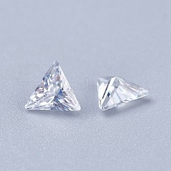 Cabochons en zircone cubique à dos pointu&nbsp;ZIRC-WH0001-A08
