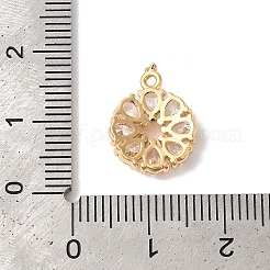 Pendentifs en laiton zircon cubique transparent&nbsp;KK-M294-26G