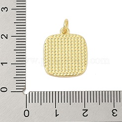 Pendentifs en laiton plaqué or véritable 18 carat&nbsp;KK-Z074-68G