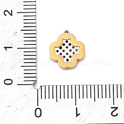 Ciondoli in acciaio inossidabile 304 con micro pavé di zirconi cubici&nbsp;LS-STAS-I356-04G-07