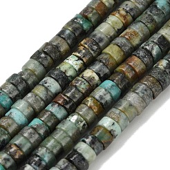 Natürliche afrikanische türkis (jasper) perlen stränge&nbsp;G-Z110-A09-2x4mm