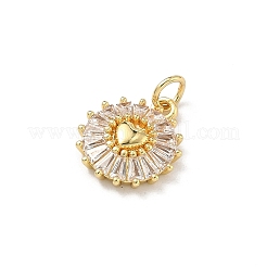 Pendentifs en laiton zircon cubique transparent&nbsp;KK-B176-01G-04