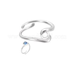 1 Stück Sterlingsilber-Ringkomponenten&nbsp;STER-BC0002-53B