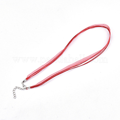 Fabrication de colliers avec cordon en cire et organza&nbsp;NCOR-T002-162