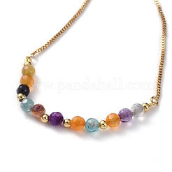 Bracciali regolabili in agata naturale&nbsp;BJEW-JB04929-03
