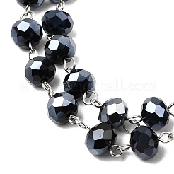 Handgefertigte Unterlegscheibe glasperlen ketten für die herstellung von armbändern&nbsp;AJEW-JB00120-07