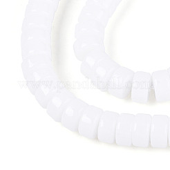 Chapelets de perles en verre opaque de couleur unie&nbsp;GLAA-N026-3x6mm-02