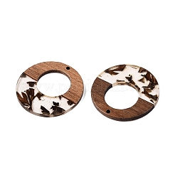Pendentifs en résine époxy et bois de noyer&nbsp;RESI-T057-09E