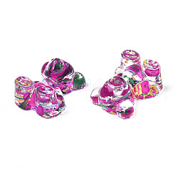 Cabujones acrílicos transparentes pintados con spray&nbsp;TACR-N006-71C