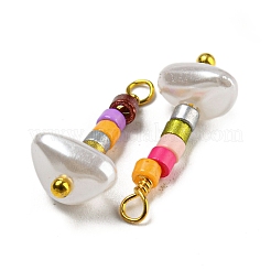 Pendenti di perle imitazione plastica abs&nbsp;KK-C046-01C
