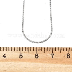 Anlaufgeschützte Halsketten aus quadratischem Schlangenketten-Edelstahl 304&nbsp;NJEW-P170-01P-05