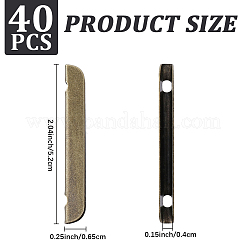 40 clip de hierro para el borde de un cuaderno&nbsp;FIND-CP0003-89