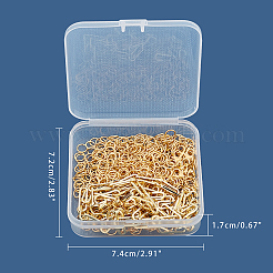 Gelötete Büroklammerketten aus Messing&nbsp;CHC-CA0001-03G