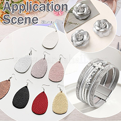 8 foglio 4 stili fogli in pelle PU&nbsp;DIY-CL0001-94