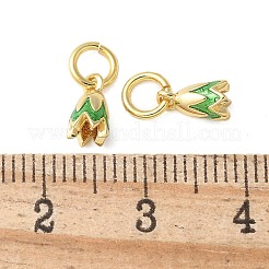 Charms del esmalte de bronce&nbsp;KK-P290-25G
