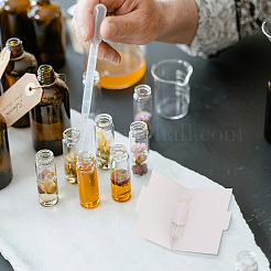 Säulenförmige Parfümflaschen aus Glas mit Papierkarte&nbsp;AJEW-TADJ0001-22B