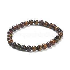 Natürlichen Tigerauge Perlen Stretch-Armbänder&nbsp;BJEW-A117-B-43