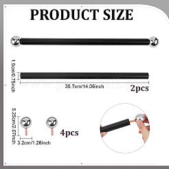 2 sac de support en fer pour lampadaire extérieur à bras croisé et échelle&nbsp;FIND-PH0061-76P