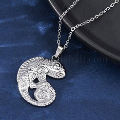 Collane con ciondolo in acciaio inossidabile 304&nbsp;NJEW-H059-07P