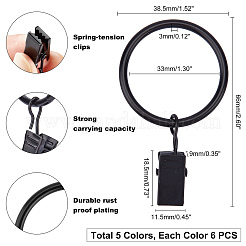Clips de rideau lourds de fer&nbsp;IFIN-PH0001-23