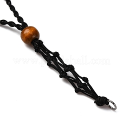 Fabrication de colliers pendentifs en macramé tressé en nylon&nbsp;NJEW-JN05344-03
