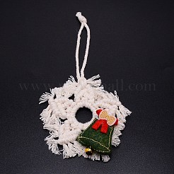 Décorations de pendentif à tricoter sur le thème de noël&nbsp;DIY-TAC0016-16