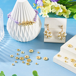 30 pièce de perles d'espacement en laiton de 3 styles&nbsp;KK-TADJ0001-09B