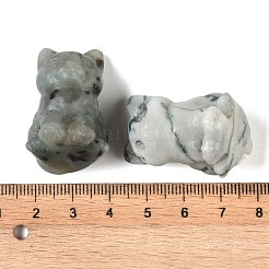 Aus natürlichen Edelsteinen geschnitzte Katzenfiguren&nbsp;DJEW-M015-04