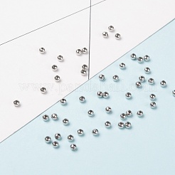 Perles d'espacement rondes en acier inoxydable chirurgical 316 résistantes au ternissement&nbsp;X-STAS-N032-02-3mm