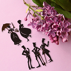 Stanzschablonen aus Karbonstahl im Retro-Stil „Gentleman & Lady“&nbsp;DIY-WH0309-3072