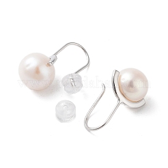 Orecchini pendenti con perle naturali da donna&nbsp;EJEW-C082-13A-P