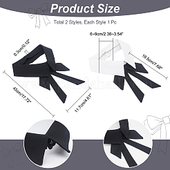 2 chemisier détachable en polyester 2 couleurs&nbsp;AJEW-NB0003-96