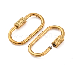 Breloques de verrouillage à mousqueton à vis en acier inoxydable 304&nbsp;STAS-K192-01G-A