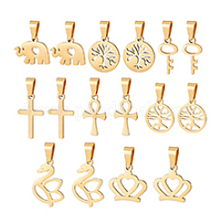 16 pendentif en acier inoxydable 304&nbsp;STAS-PH0006-23