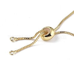 Creazione di bracciali con cursore a catena in ottone con placcatura a cremagliera&nbsp;KK-A142-017-01