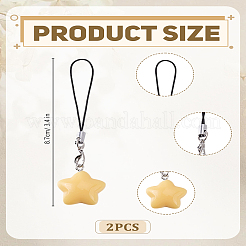 2 sangle mobile en agate&nbsp;HJEW-LP0001-46C