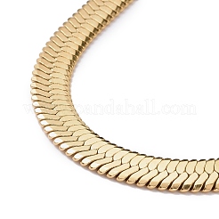 Collane a catena a serpente in acciaio inossidabile 304 con placcatura sotto vuoto in PVD&nbsp;NJEW-O058-32G