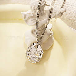 Colliers pendentifs en acier inoxydable 304 anti-ternissement pour femmes&nbsp;KT3056-2