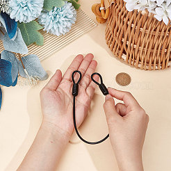 Fil de câble de sécurité en fer avec emembouts à double boucle&nbsp;TWIR-WH0008-03