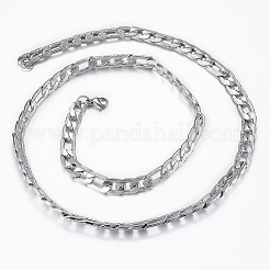 Trendige Herren 201 Edelstahl Panzerkette Halsketten & Armbänder Sets&nbsp;SJEW-L186-03P-A