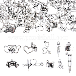 100 pz 10 stili pendenti in lega di stile tibetano&nbsp;TIBEP-CJ0001-44