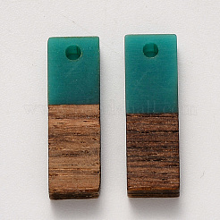 Pendentifs en bois de résine et de noyer&nbsp;RESI-S358-B-79Q